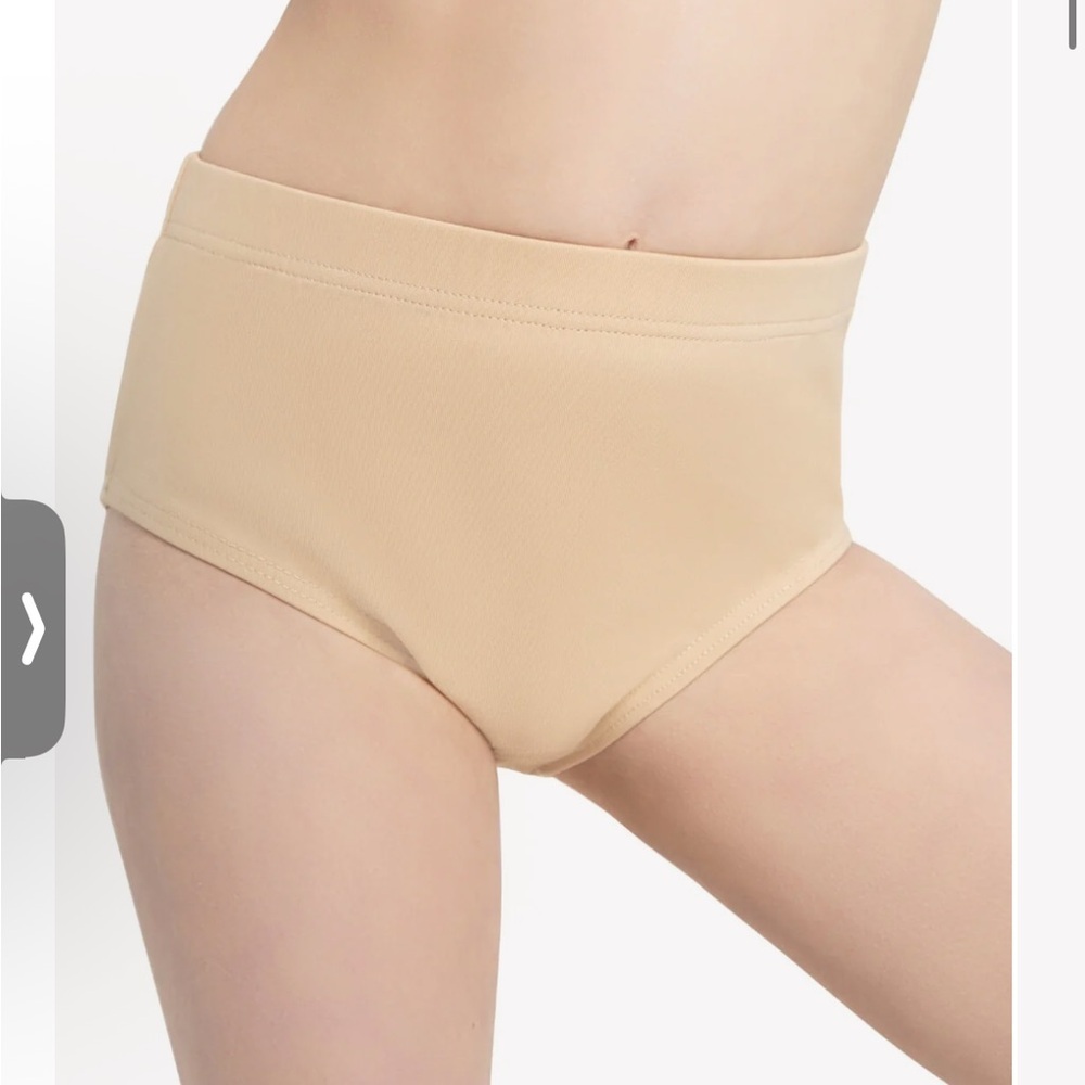 NWT Capezio Kids Dance Briefs in Nude